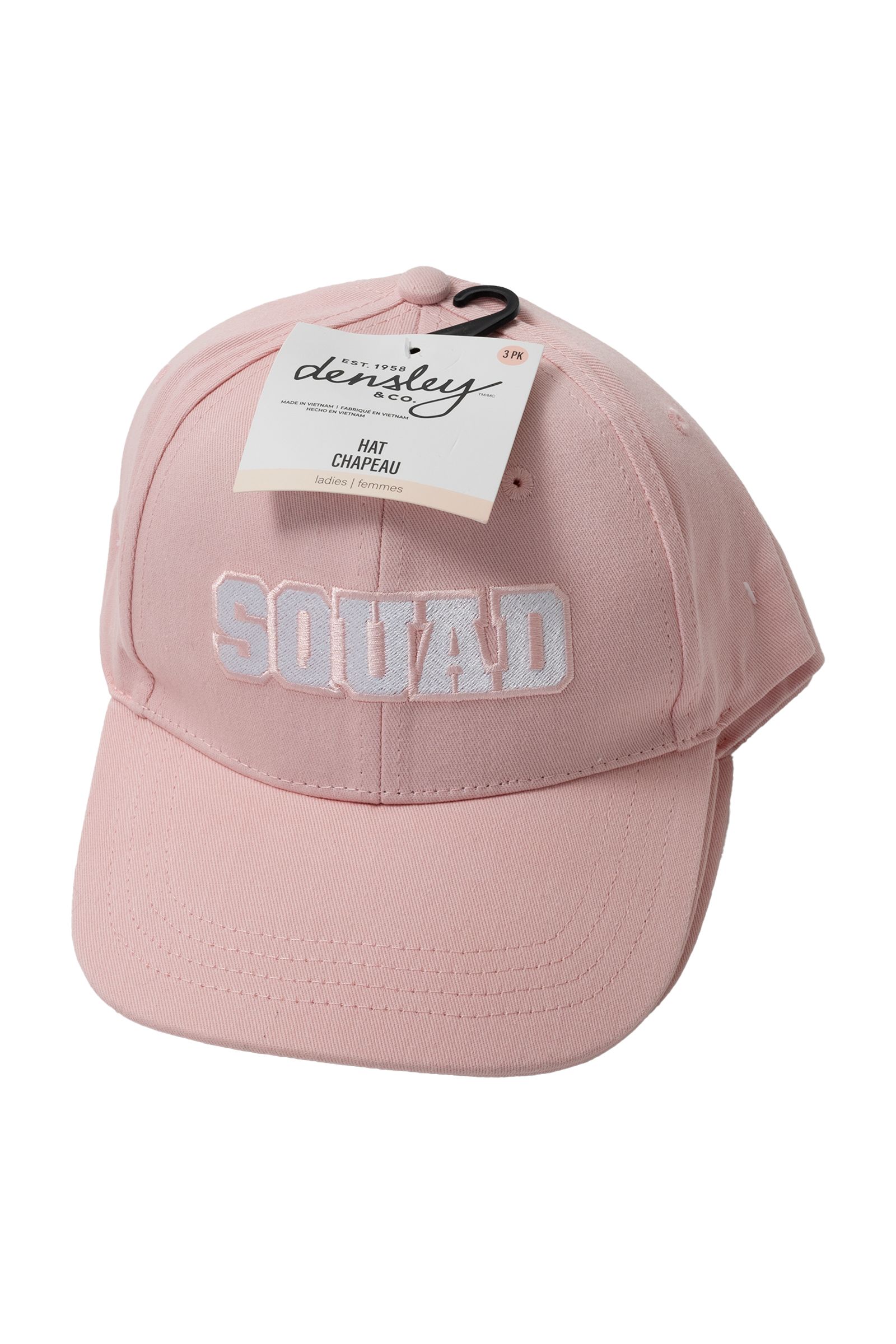 Pink Squad Cotton Dad Hat, 3-pk Overhead_Plunge