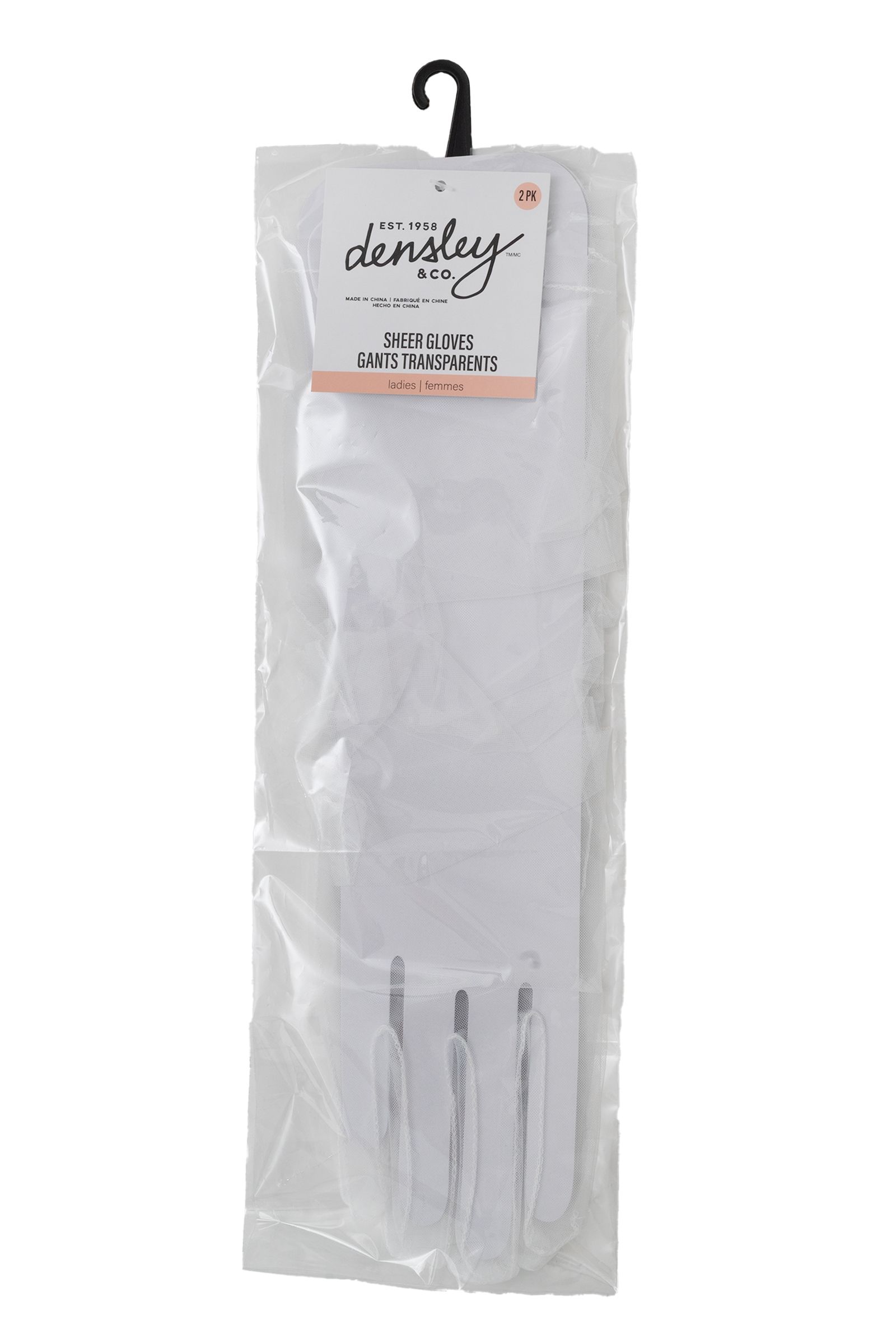 Sheer Wedding Gloves Front_Flat