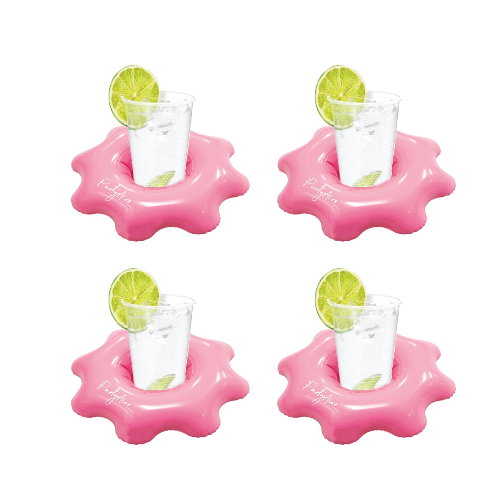 Inflatable Flower Cup Holders, 10-in, 4-ct Front_Elevated