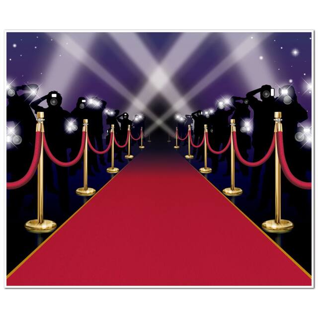 Awards Night Paparazzi Plastic Scene Setter Background Decoration, 5' x
