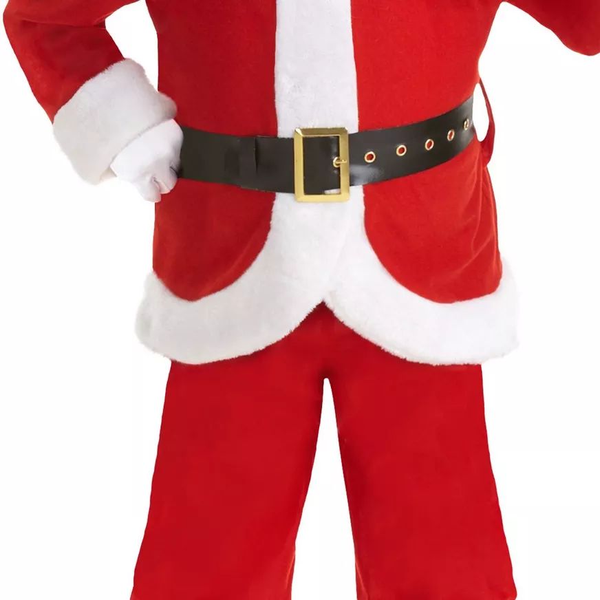 Accessoires Costume Père Noël : Housse De Bottes Et Ceinture Sur-cuir | Taille Unique Pour Adultes Et Enfants