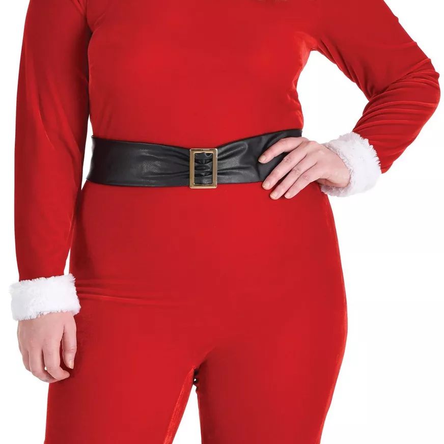 Costume de Noël coquin en velours pour adulte, grande taille CloseUp