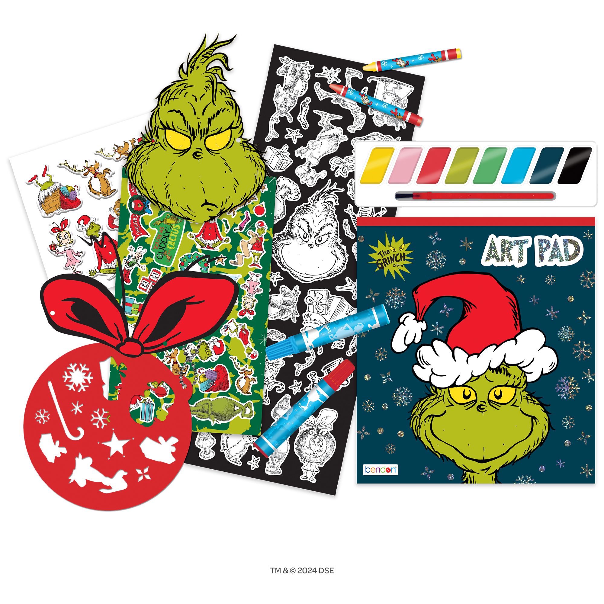 Cahier d'activités de Noël, feuilles à colorier Grincheux Composite_or_Mixed