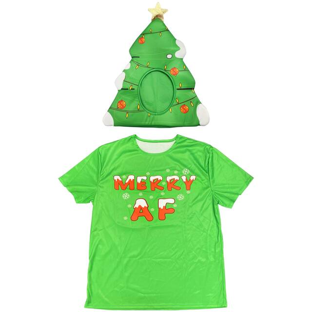 Couvre-tête et t-shirt Joyeux Noël Front_Flat