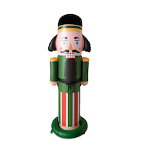 Inflatable Nutcracker Holiday Decoration, Multi-Coloured, 5-ft, for Christmas