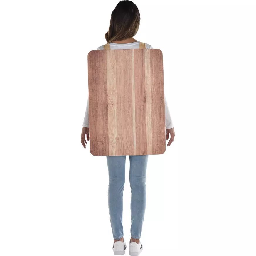 Costume de plateau de charcuteries, adultes, tunique multicolore, taille universelle Back_Flat