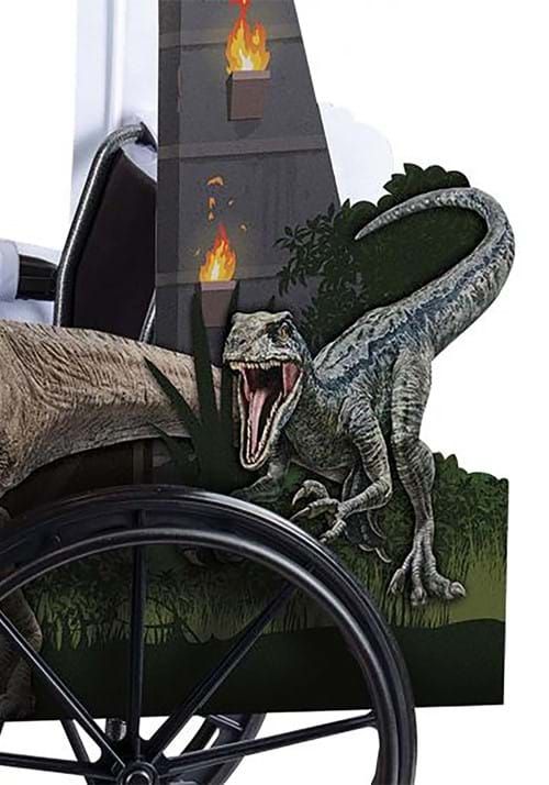 Kids' Jurassic World T-Rex Green  Wheelchair Cover Adaptive Halloween Costume, One Size CloseUp