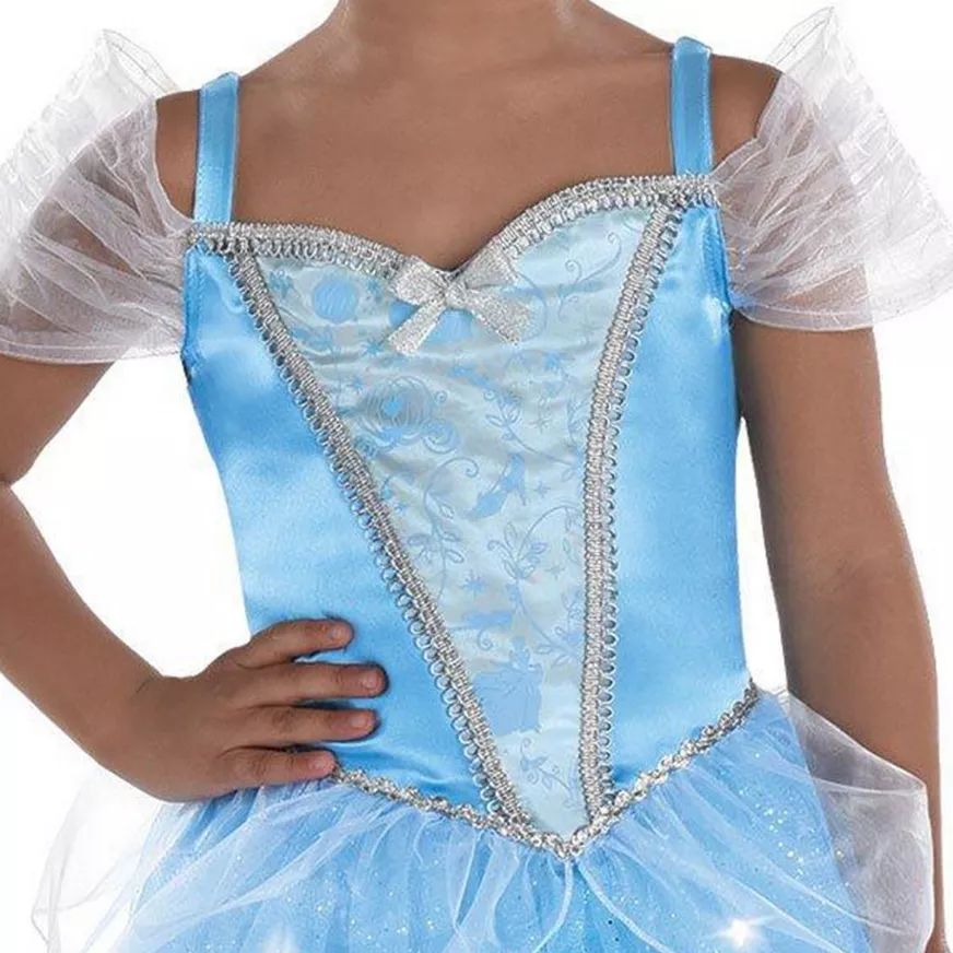 Toddler Kids Disney Cinderella Blue Light Up Princess Dress Halloween Costume Assorted Sizes Party City