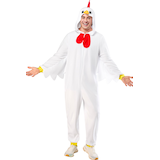 Combinaison d'Halloween de poulet Zipster en molleton à capuchon pour adulte, plus d'options offertes Front_Flat