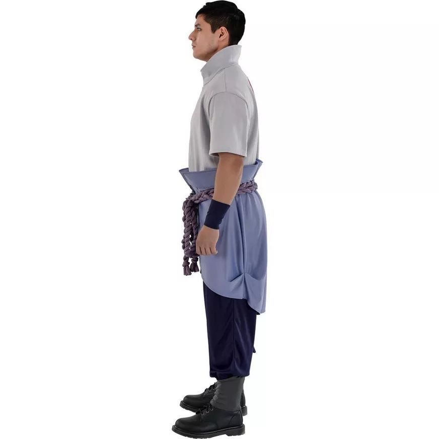 Costume d'Halloween Sasuke de Naruto Shippuden, hommes, taille unique Side_Left