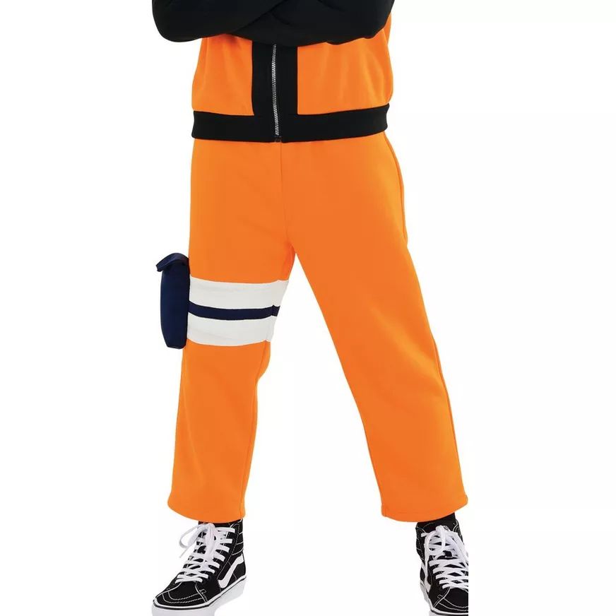 Kids' Naruto: Shippuden Orange Anime Jumpsuit Halloween Costume, Assorted Sizes CloseUp