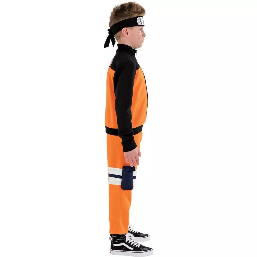 Kids' Naruto: Shippuden Orange Anime Jumpsuit Halloween Costume, Assorted Sizes Side_Right