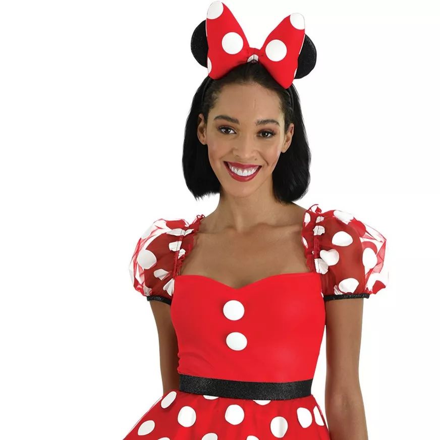 Women's Disney Minnie Mouse Red/White Polka Dot Dress Halloween