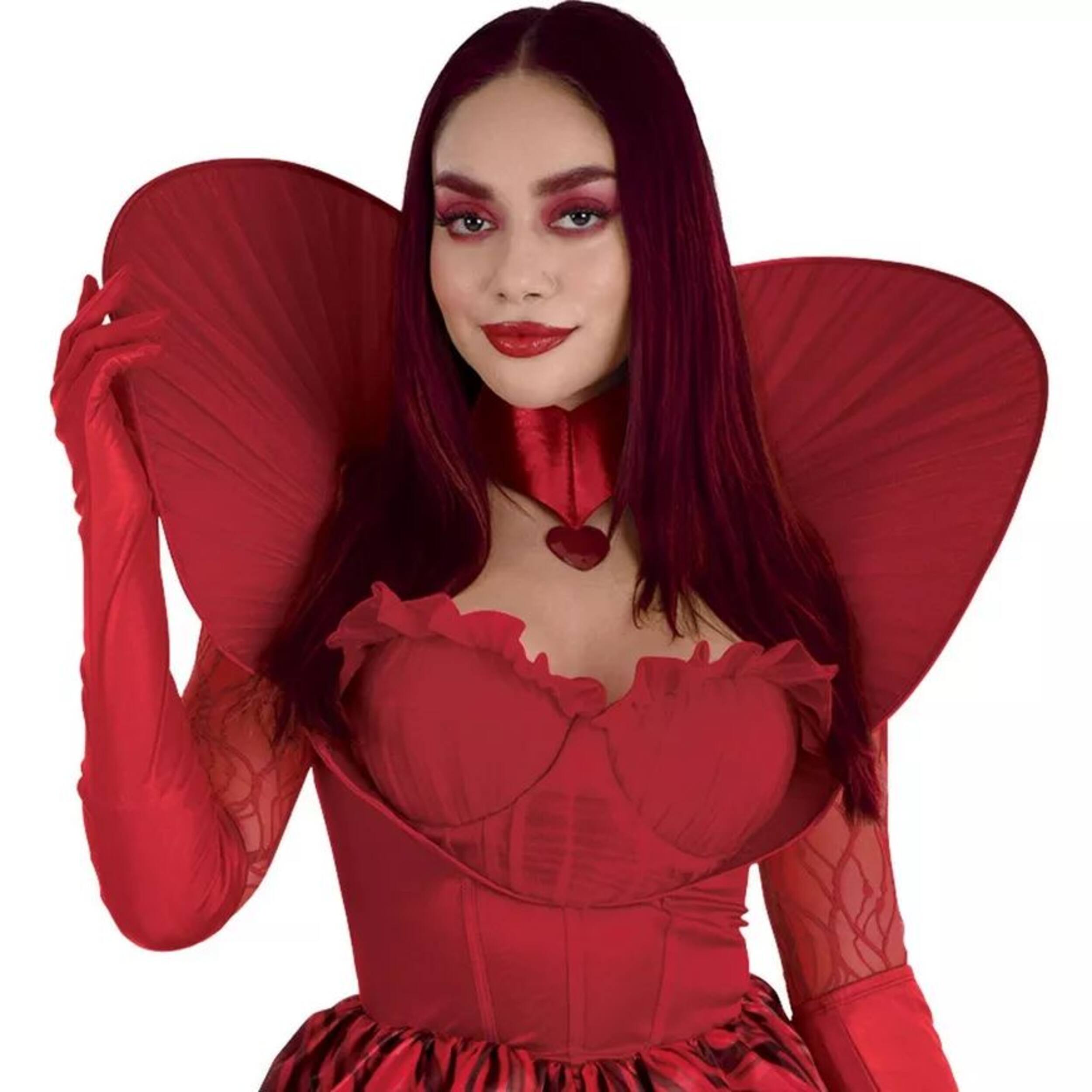 Womens Queen Of Hearts Halloween Costume Red Party City 7458