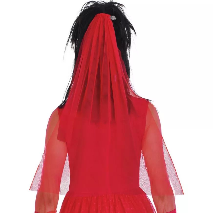 Women's Beetlejuice Red Dress Halloween Costume Party City