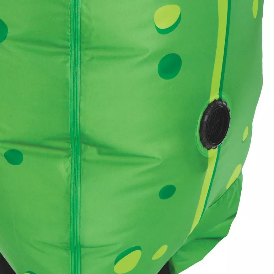 Adult Inflatable Green Pickle Halloween Costume, One Size CloseUp