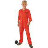 Costume d'Halloween de prisonnier orange pour enfants Front_Flat
