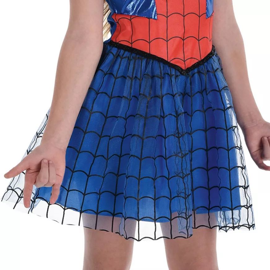 Costume d'Halloween Spider-Girl classique, enfants CloseUp