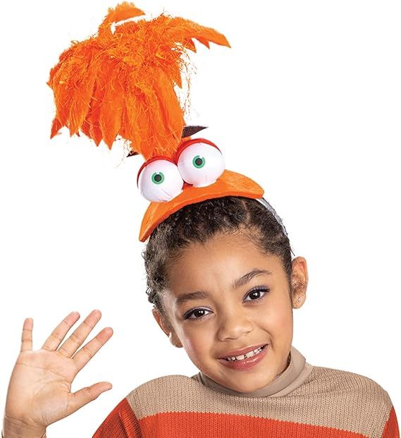 Inside Out 2 Child Anxiety Halloween Costume, Medium (7-8) CloseUp