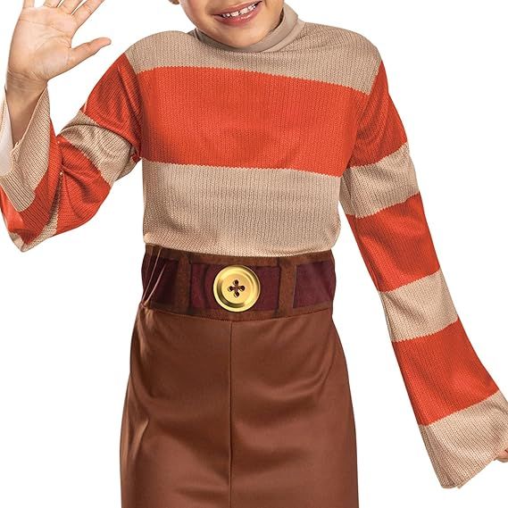 Inside Out 2 Child Anxiety Halloween Costume, Medium (7-8) CloseUp