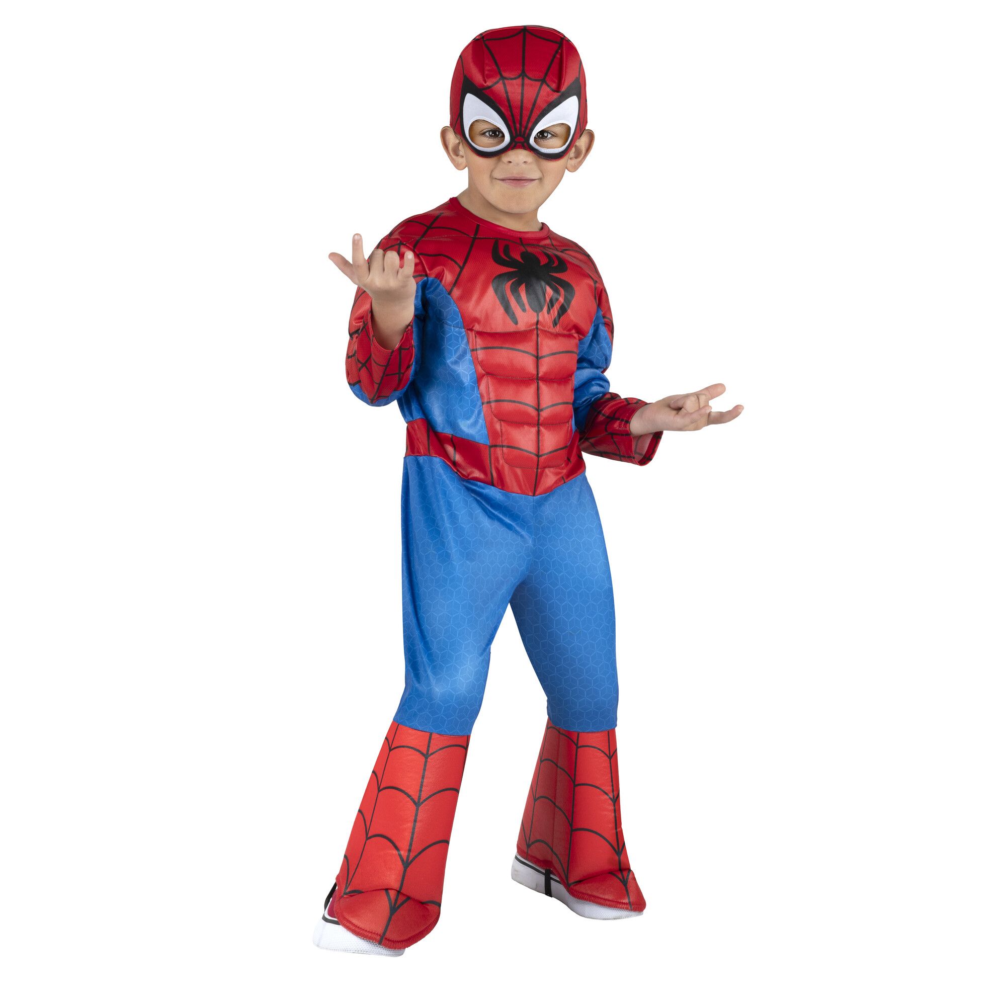 Costume d'Halloween officiel de luxe Spiider-Man de Marvel, multicolore, tout-petit, plus d'options disponibles Front_Angled_Right