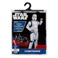 Star Wars Stormtrooper Qualux Halloween Costume, Multi-Colour, Child, Assorted Sizes