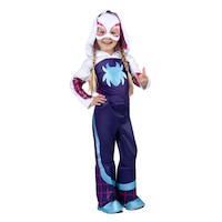 Marvel Spider-Man Gwen Ghost Official Halloween Costume, Multi-Colour, Toddler, 3-4T