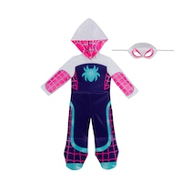 Marvel Spider-Man Gwen Ghost Official Halloween Costume, Multi-Colour, Toddler, 3-4T