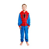 Disney Spiderman Jumpsuit Onesie Halloween Costume with Mask Hood, Red/Blue, Child, Assorted Sizes