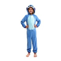 Disney Stitch Jumpsuit Halloween Costume with Hood, Blue, Child, Assorted Sizes