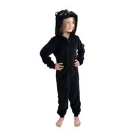 Costume d'Halloween Chat noir de Disney en combinaison avec capuche masque, noir, enfant, plus d'options offertes Front_Flat
