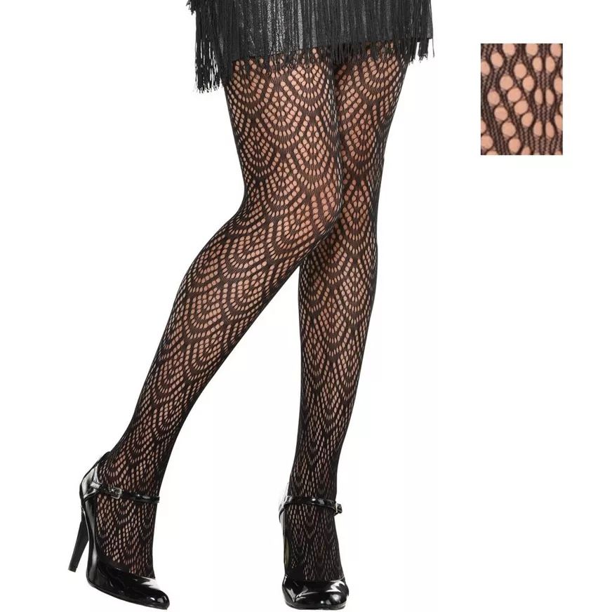 Collant à motifs pour adultes, noir, moyen/grand, accessoire de costume à porter pour l'Halloween Composite_or_Mixed