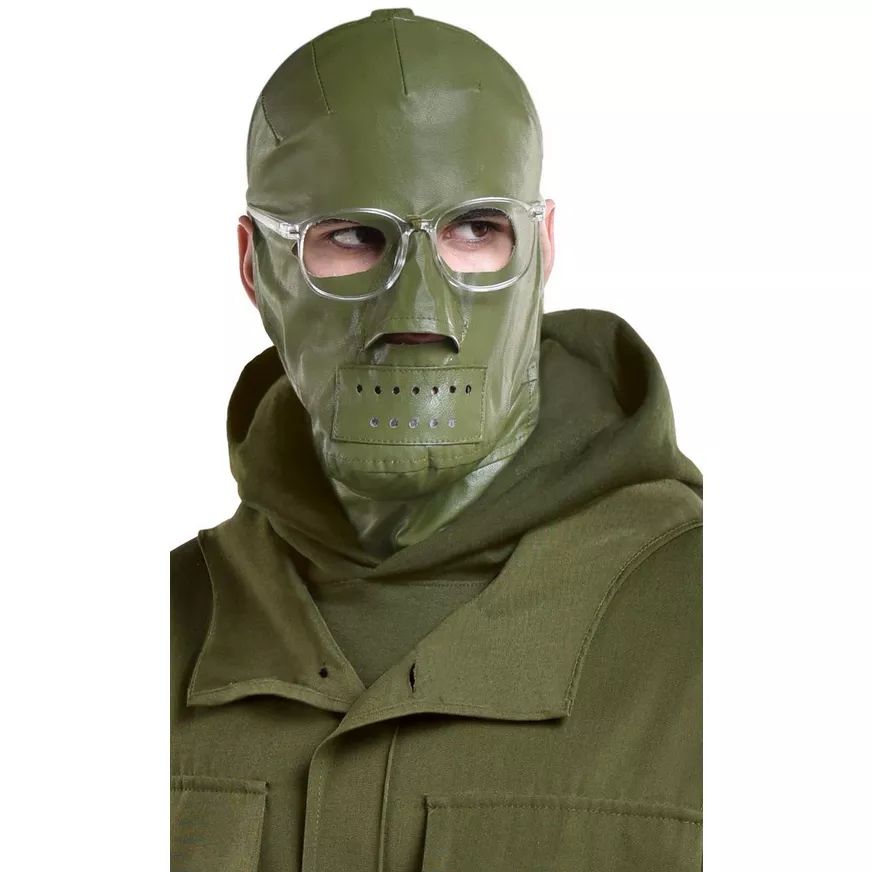 Adult DC The Batman The Riddler Kit with Sweatshirt, Jacket, Mask & Glasses, Green, One Size, Wearable Costume Accessory for Halloween CloseUp
