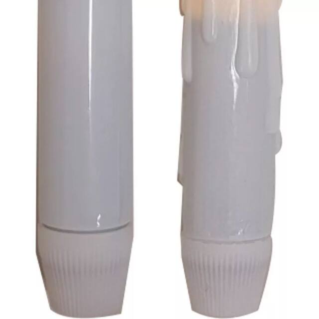 Harry Potter LED Light-Up Floating Candles, White, 6.6-in, 11-pk, Light Activated Indoor/Outdoor Decoration for Halloween CloseUp