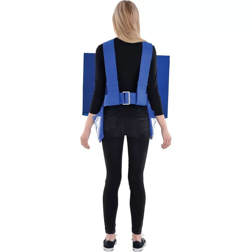 Connect Four Classic Game, Blue, One Size, Wearable Costume  for Halloween Back_Flat