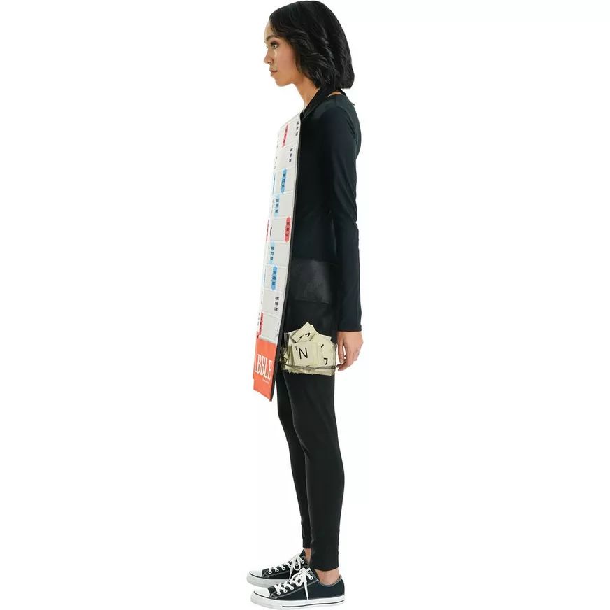 Scrabble Gameboard, Grey, One Size, Wearable Costume  for Halloween Side_Left