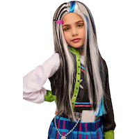 Monster High: Frankie Stein Wig, One Size, Wearable Costume Accessory for Halloween Front_Angled_Right