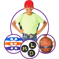 Teenage Mutant Ninja Turtles Youth Shell Kit, Wearable Costume Accessory for Halloween Composite_or_Mixed