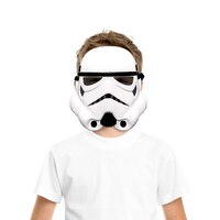Demi-masque de Stormtrooper de Star Wars pour enfant, unisexe, taille unique Front_Flat