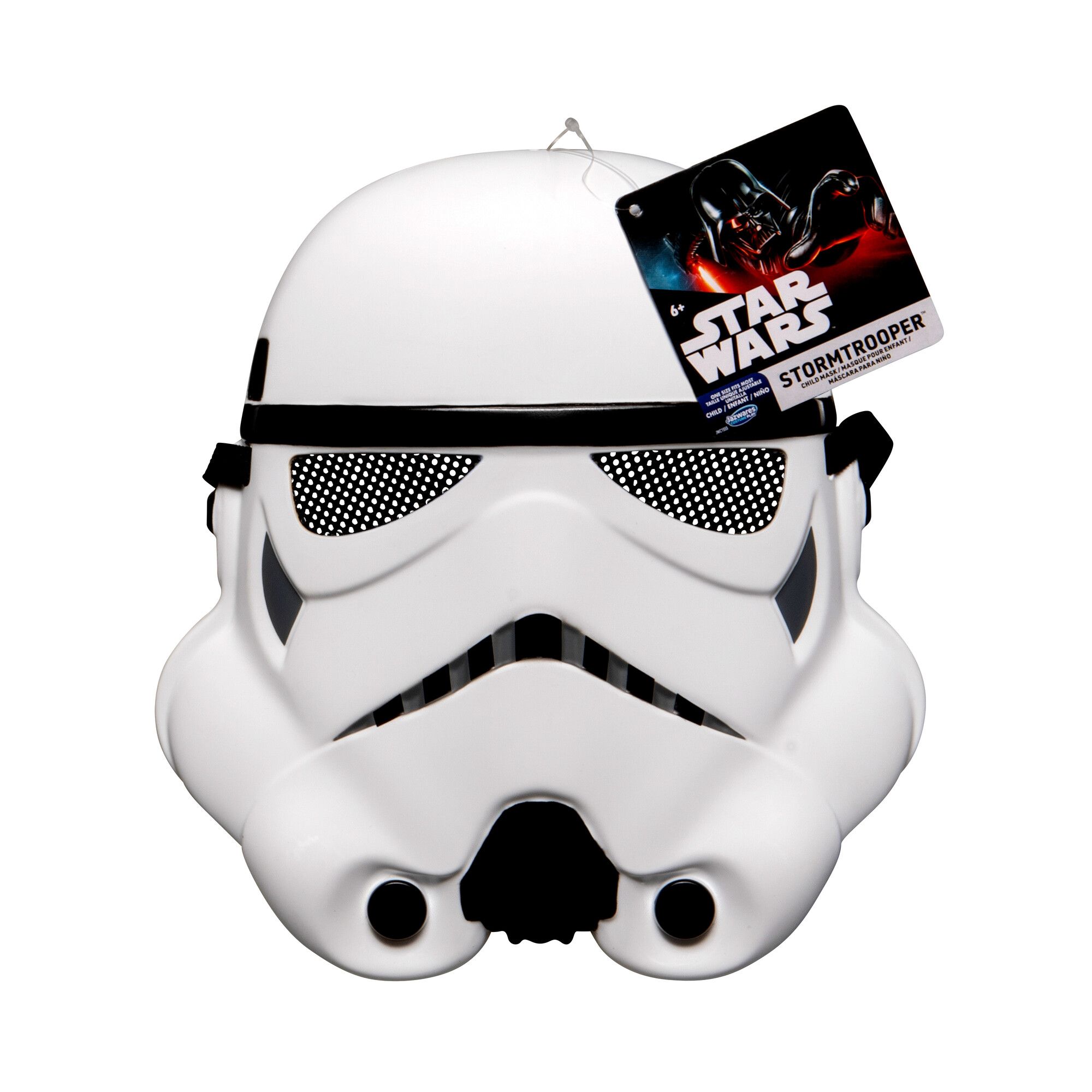 Demi-masque de Stormtrooper de Star Wars pour enfant, unisexe, taille unique Front_Flat
