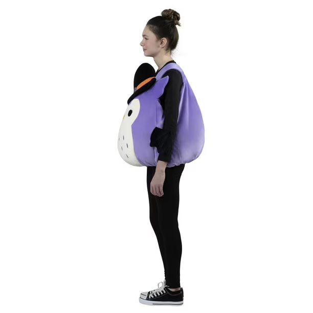 Child Squishmallows Holly The Owl Plush Stuffed Vest Costume, Unisex, One Size Side_Left