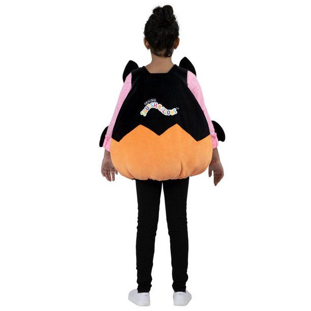 Child Squishmallows Emily the Bat Plush Stuffed Vest Costume, Unisex, One Size Back_Flat