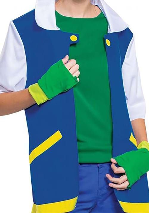 Adult Pokémon Classic Ash Ketchum Halloween Costume, Unisex, More Options Available Front_Angled_Right