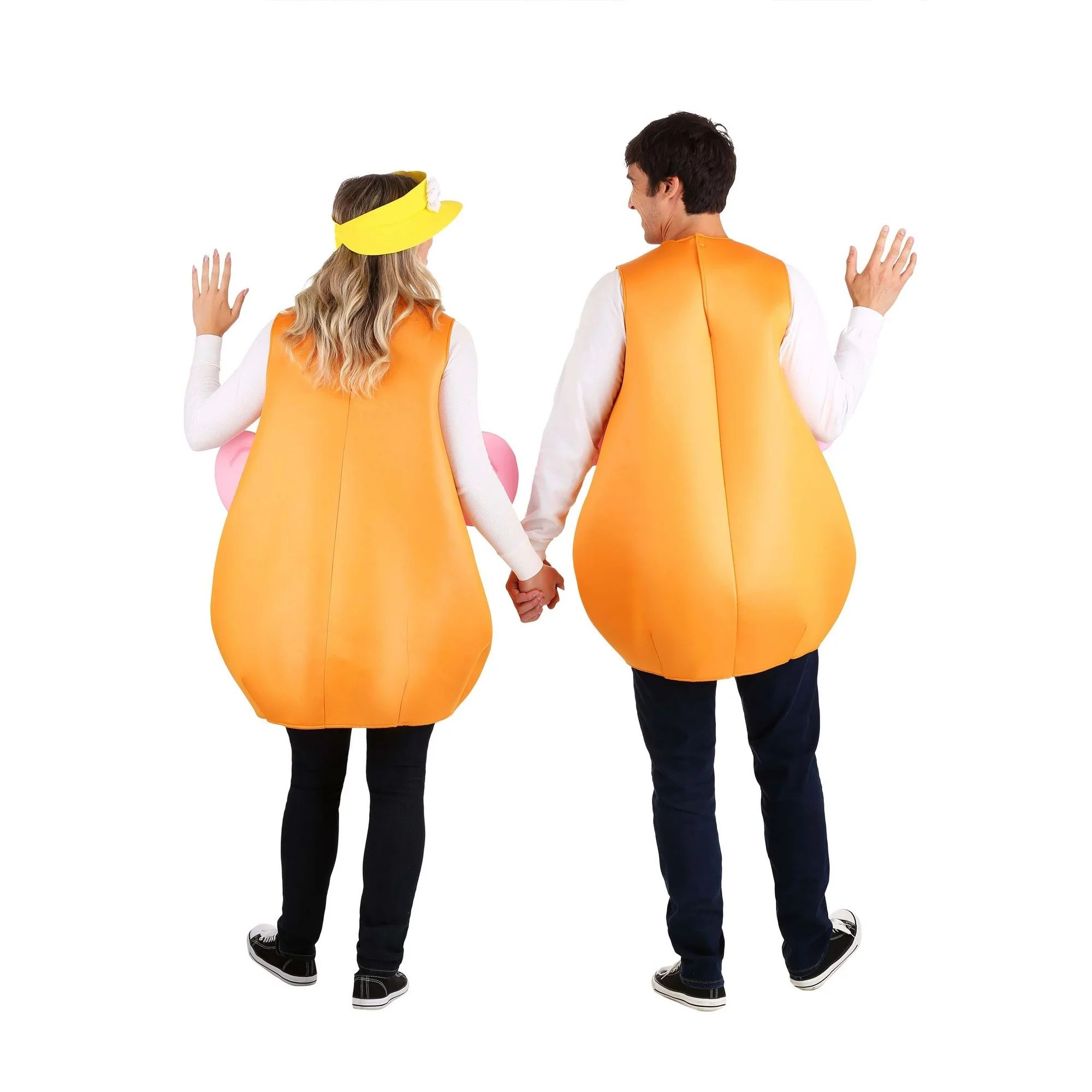 Adult Toy Story Mr. Potato Head Deluxe Halloween Jumpsuit Costume, Unisex Back_Flat