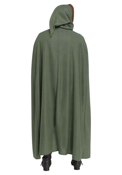 Woodland Warrior Cloak Halloween Costume, Brown/Green, One-Size Back_Flat