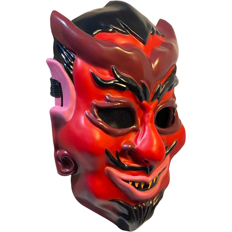 Red Haunted Devil Mask Front_Angled_Right