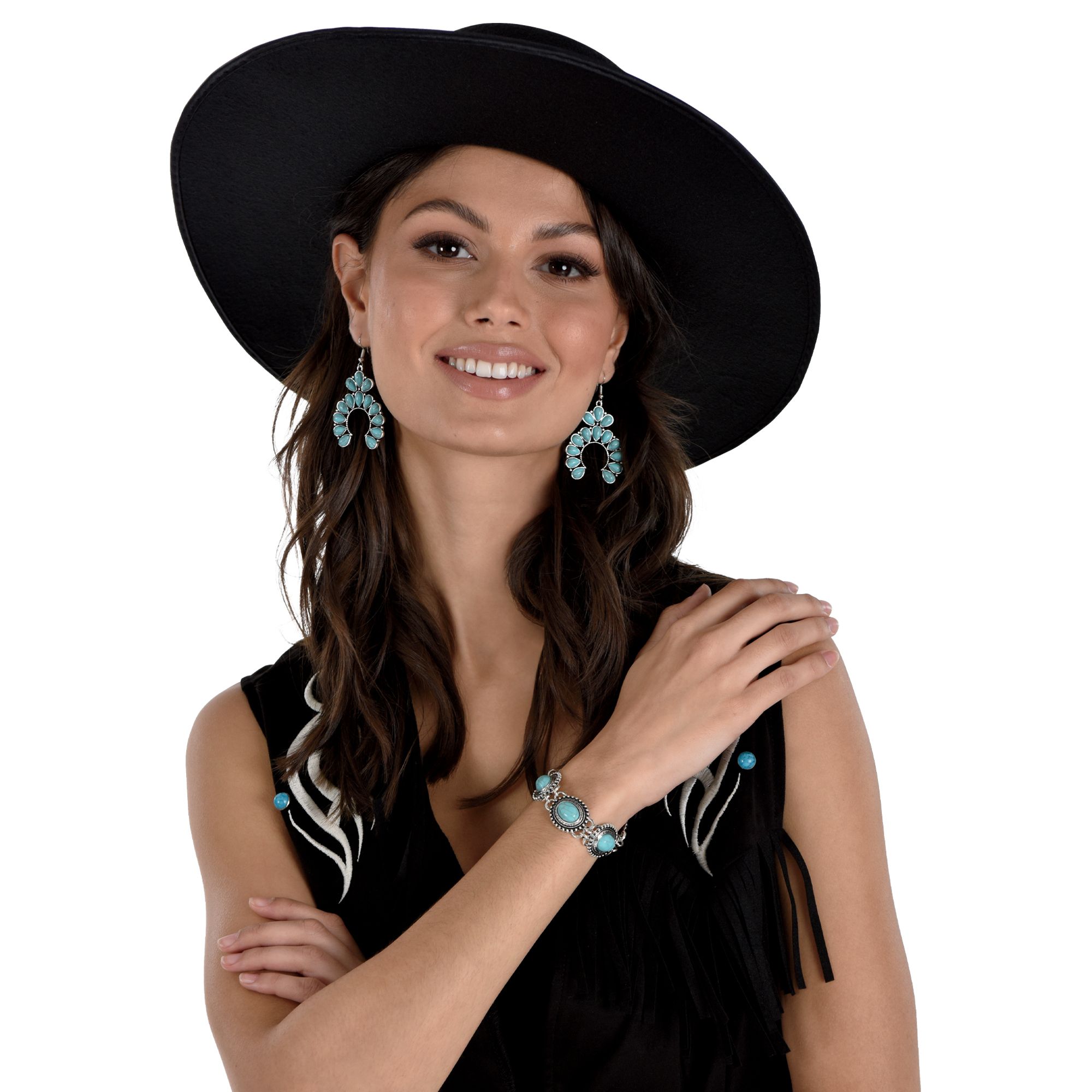 Turquoise Jewelry Set, Wearable Costume Accessory for Halloween Composite_or_Mixed