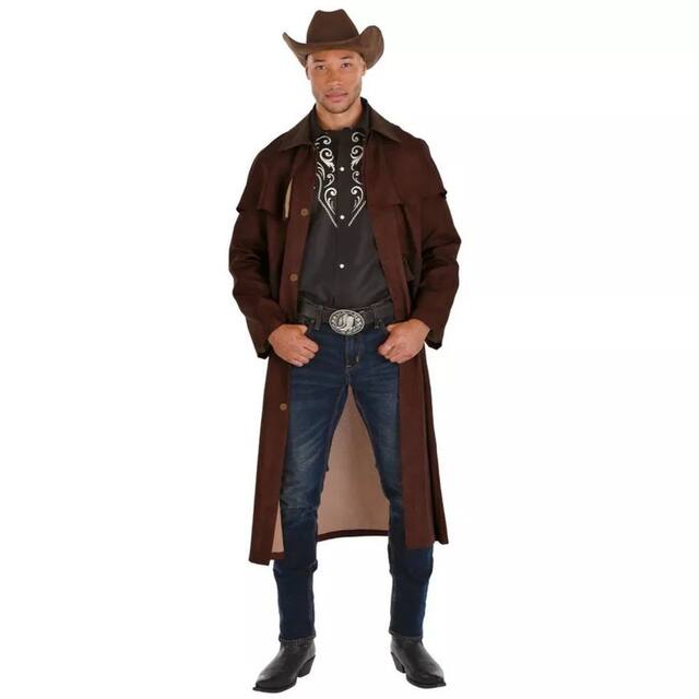 Manteau western moderne pour hommes, standard pour adultes Front_Flat