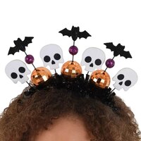 Mirror Ball Halloween Headband Front_Flat