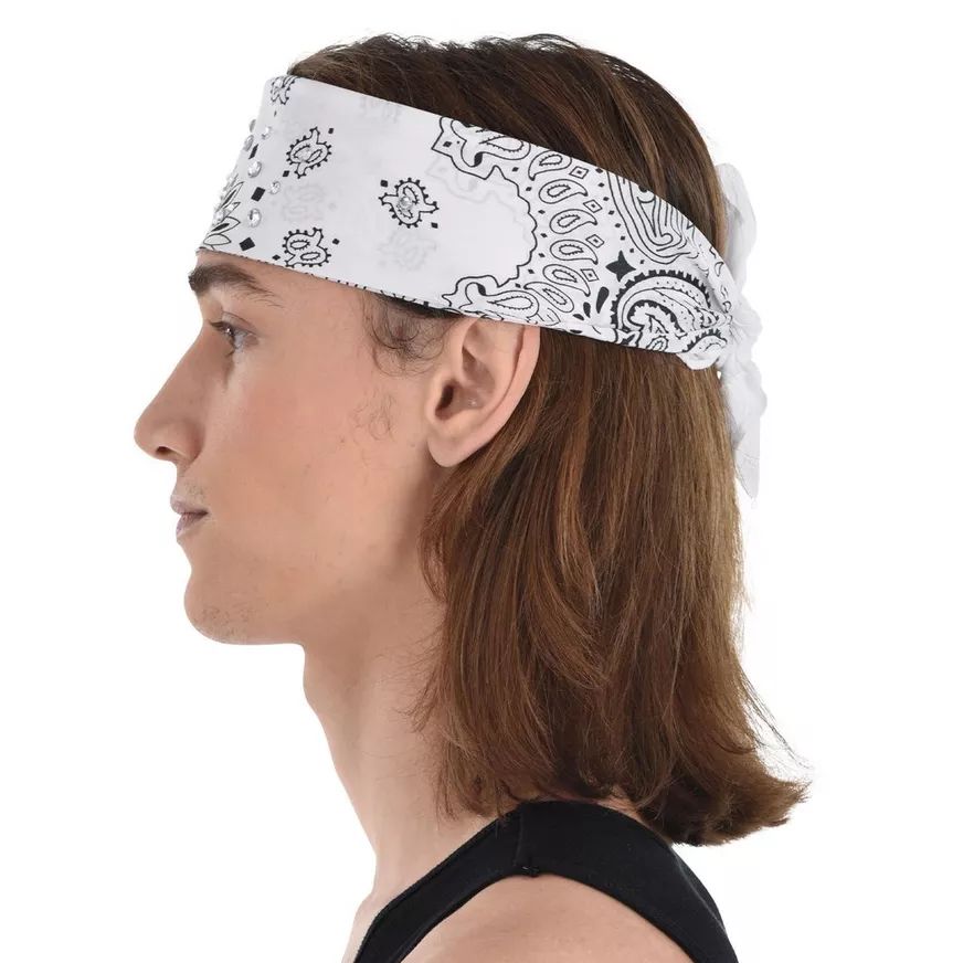 Decades 90s Refresh Paisley Bedazzled Bandana | Party City
